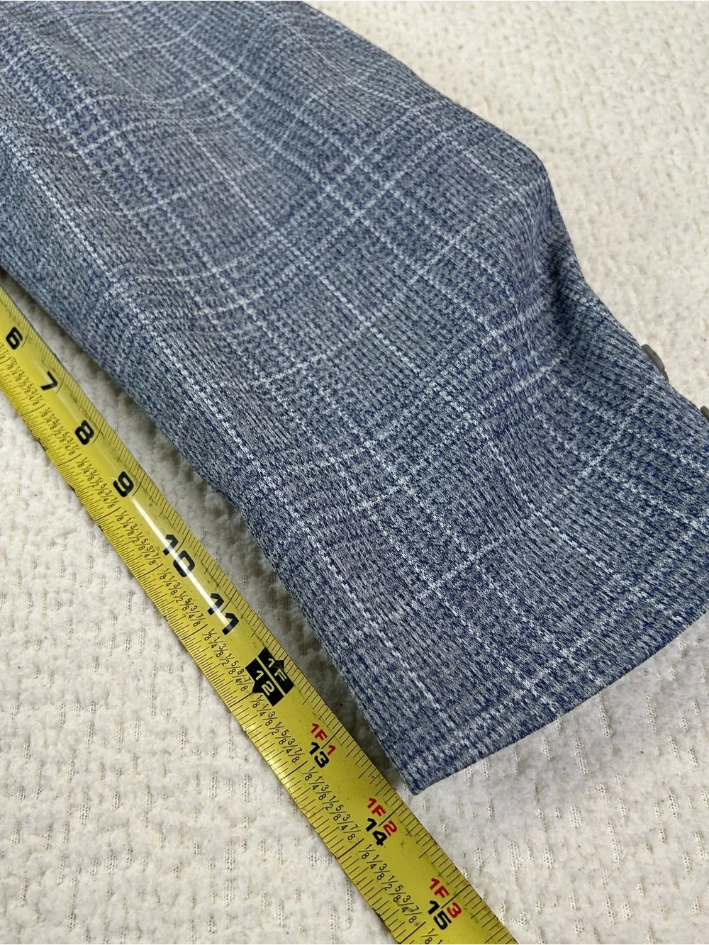 Vintage 1970s Sears The Traveller Knit Plaid Sport Coat Men’s 44R Union Made